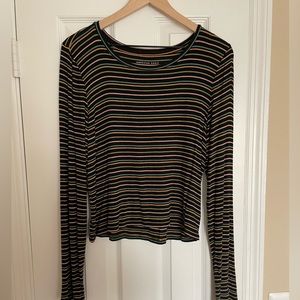 American Eagle Soft & Sexy Ribbed Tee Long Sleeve Size XL